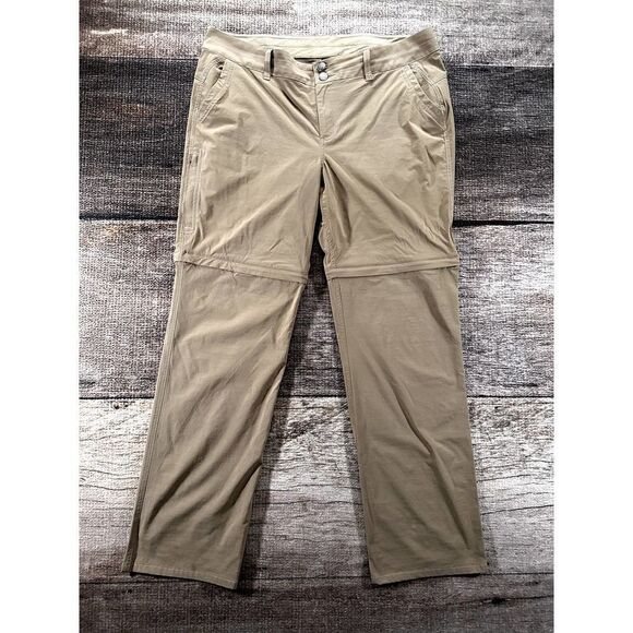 Marmot Convertible Hiking Pants Womens 14 Khaki Outdoor Active Stretch 38x30 - Picture 1 of 11